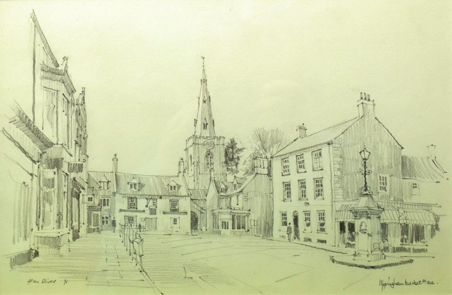 Uppingham Market Square, by Alan Oliver