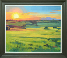 Load image into Gallery viewer, Golden Sun over Kempsey Common, by Antony Bridge
